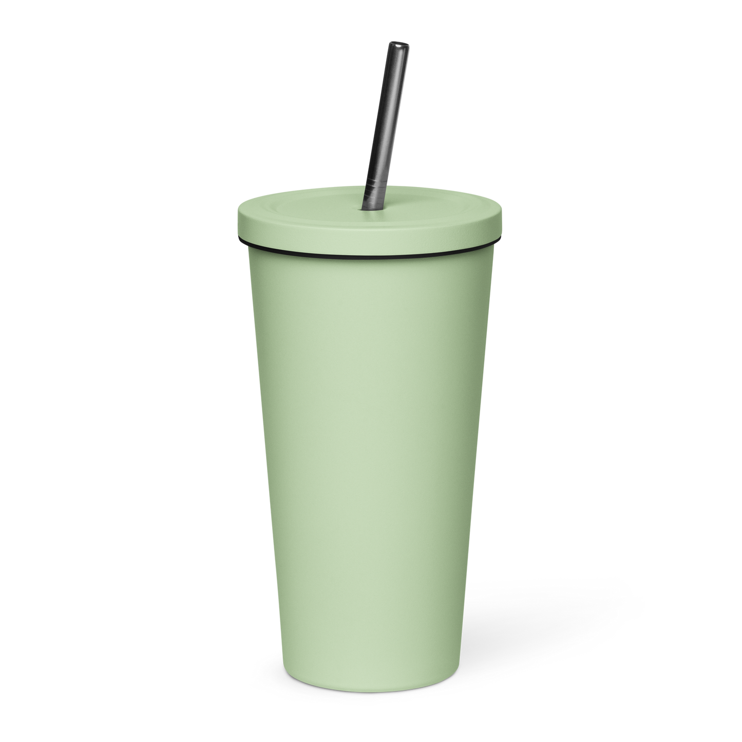 Insulated tumbler w/ straw