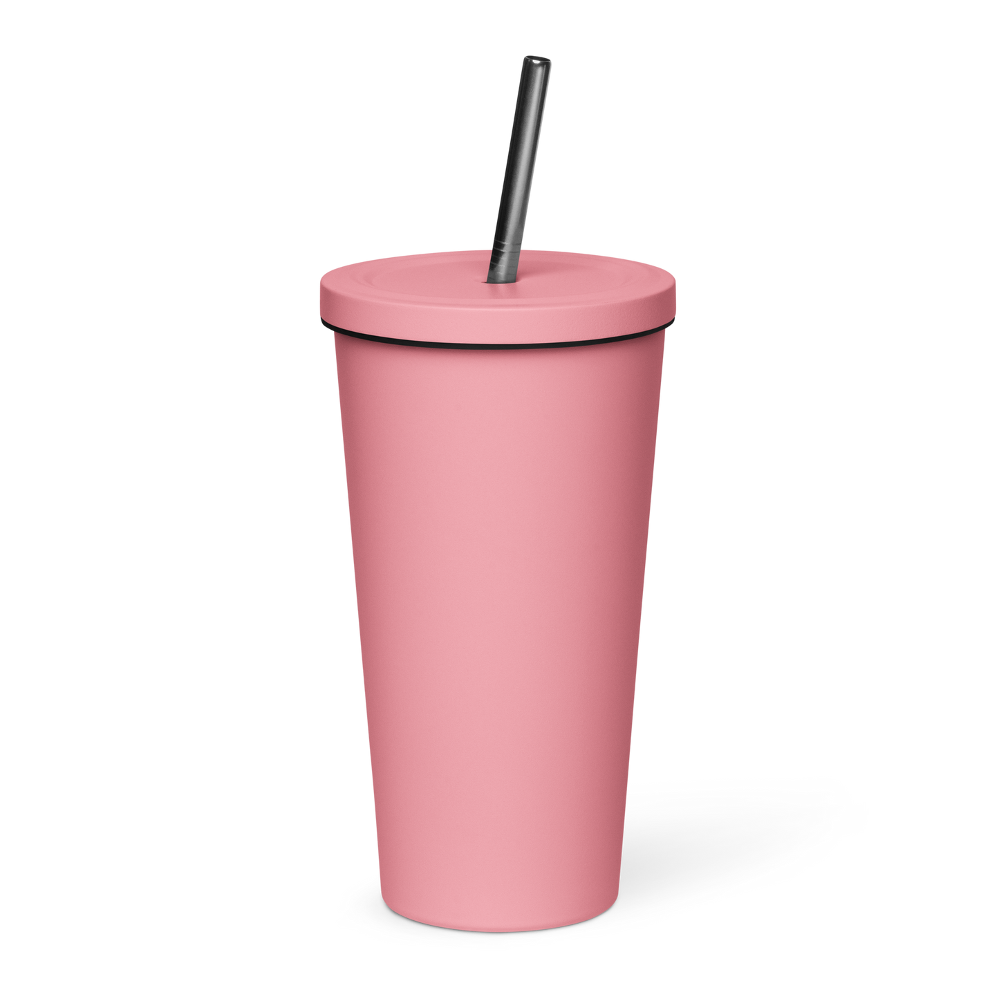 Insulated tumbler w/ straw