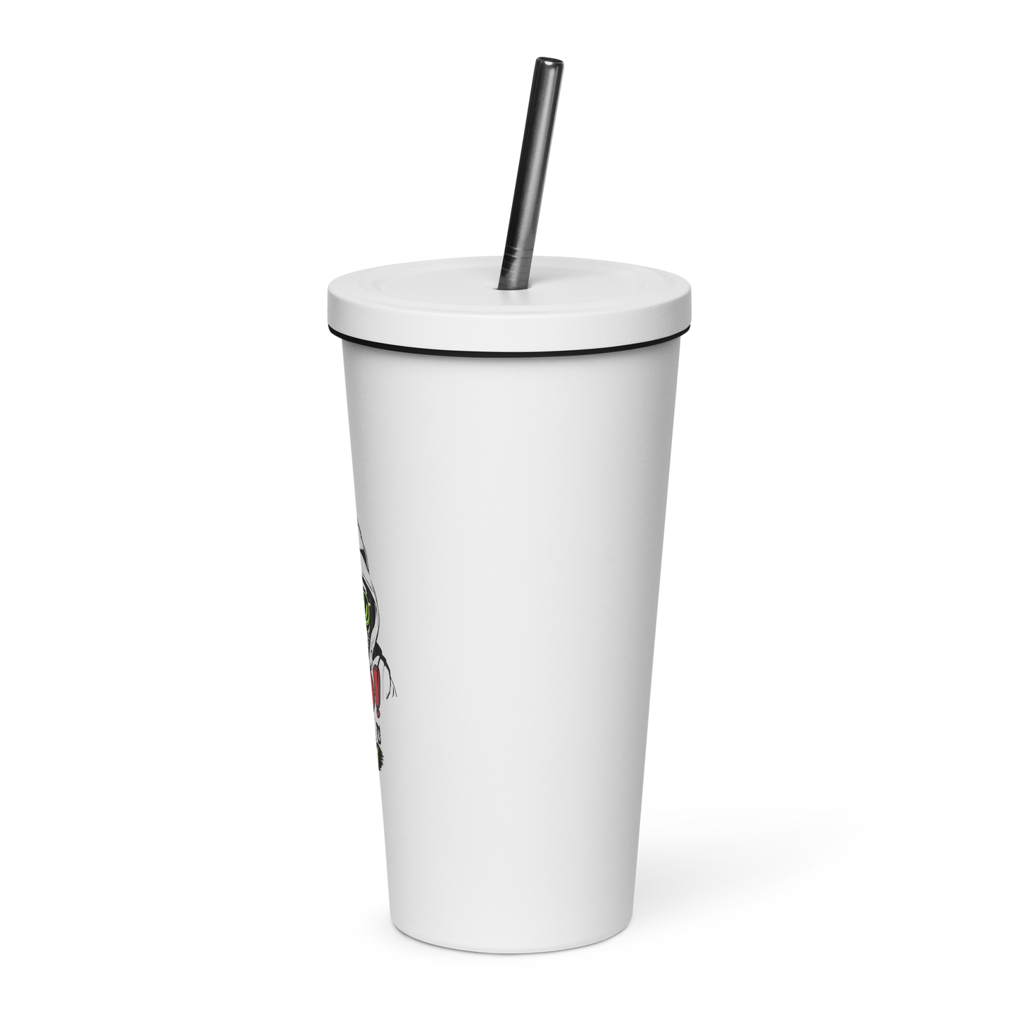 Insulated tumbler w/ straw